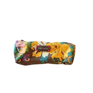 Sakroots Floral Makeup Pencil Jewelry Travel Bag Case